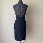 XScape  sz XS blue sequin lace party sheath dress‎ Photo 2