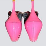 Stuart Couture gorgeous unique pink patten leather heels with black mesh… Size 6.5 Photo 13