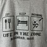 Vintage Y2K Baghdad Iraq T Shirt Gray XL Extra Large Graphic Tee Cotton Solid Photo 15