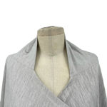  ZYIA Active Haze Grey Wrap Twist Front‎ Pullover Yoga Shawl Top Size Medium Photo 1