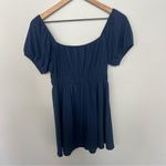 Mel + Rose NWT Francesca's Collections Navy Mini Short Sleeve Skater Dress M Blue Size M Photo 5