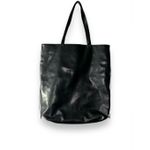 Victoria's Secret Victoria`s Secret Limited Edition Black Leather Tote Bag Purse with Fringe trave Photo 2