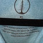 Spruce Blue Fleece V Neck Long Sleeve Mock Neck Top Size XL Photo 4