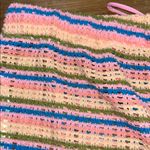 Celebrity Pink Multicolor Striped Crochet Shorts Size Large Photo 5