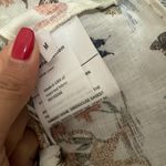 Reformation Medium Linen Crop Double Tie Tank Top Animal Print Janeiro Safari Photo 1