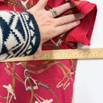 Ralph Lauren Vintage 90s Lauren Women’s All Over Equestrian Print Polo Size L Photo 9