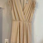 Vintage Sheer Cream Romper Whimsy Cottage Fairycore Bridal Deadstock M USA Lined Tan Size M Photo 0