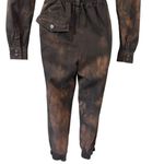 Retrofete Shirelle Jumpsuit in Sepia Brown Acid Wash Size XS Photo 12