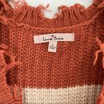 Love Tree  Ripped Fringed Sweater V-Neck Photo 5