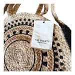 NEW Woven Moroccan HANDBAG 16” Round Crossbody Shoulder Purse Shanty Corporation Tan Photo 2