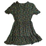 Boden Ruched Bust Ditzy Floral Preppy‎ Tie Waist Mini Pockets Size 6 Petite Black Photo 11