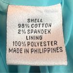 Talbots Paisley Floral Velvet Stretch Blazer Jacket Size 10 Green Blue Teal Photo 7