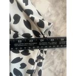 MELLODAY  Women's Black White Abstract Print V Neck Long‎ Sleeve Top Plus Size 2X Photo 4