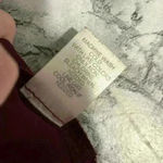 Charming Charlie  Burgundy Long Sleeve Sheer Blouse Photo 5