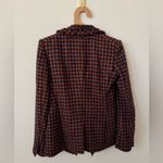 Veronica Beard Taja Houndstooth Check Cotton Blend Dickey Jacket blazer Sz0 Photo 4