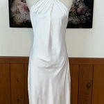 Show Me Your Mumu Elegant New  Jasmine White Satin Halter Dress! Photo 0