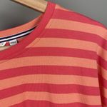 Vineyard Vines 3/4 Sleeve Shirt Pink Orange Stripes Resortwear Women’s M Preppy Photo 4