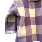 United Colors Of Benetton Hooded Wool Coat Purple Plaid Women’s 38 Photo 8