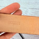 Ellen Tracy  Linda allard Italian Alligator CalfSkin Belt Silver Buckle Sz Small Photo 3