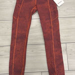 NWT Lululemon Invigorate Tight 25" Size 2 Crackle Glaze Orange Larkspur Photo 0