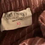 Sienna Sky Pink White Pinstriped Tie High Waisted Paperbag Trouser Pants Size XS Photo 4