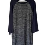 Gap NWT  Women’s Bell Sleeve Raglan T Shirt Dress Dark Night Blue Size Large Photo 1