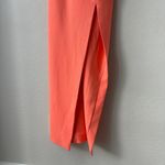 Solace London  Dress One Shoulder Slit Open Back Petch Maxi Dress Orange Size 4 Photo 4