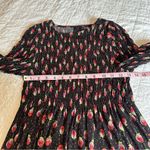 Anna Sui  Black Roses Are Red Smocked Top Blouse NEW Medium NWT Photo 7