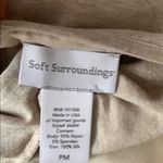 Soft Surroundings  Silk Trim Asymmetrical Beige Tunic Size Medium Petite Photo 10