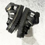 Dr. Martens NEW NWT Blaire Gunmetal Wild Croc Emboss Leather Sandals Size US 7 Photo 7