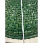 Campomaggi Edera” handbag in grass green woven leather Photo 2