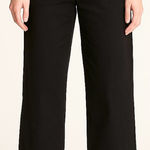 ZARA ‎ Tie-Front Wide-Leg Black Trouser Pants Size S Photo 0