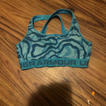 Under Armour Under Sports Bra Armour Blue Medium Women’s Compression Photo 1