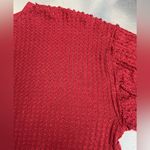 SO  Cozy Oversized Swing Red Top - Size Small - NWT Photo 2