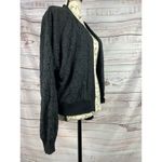 Rory Beca Forever 21 Open Front Lace Cardigan Women L Lined Black Long Sleeve Size L Photo 3