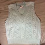 Princess Polly  S/M Light Blue Boxy/Oversized Sweater Vest Photo 2