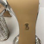 Steve Madden New Steve‎ Madden Size 10 Lasher Silver Rhinestone Platform Heels - Flaw* Photo 4
