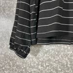 Arizona Jeans Arizona Jean Co Black Striped Hooded Crop Top - Size XXL - Long Balloon Sleeves Photo 2