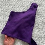 Hype & Vice purple lsu one shoulder long sleeve Photo 4