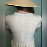 See You Monday - Baby Doll T-Shirt Dress - Tan/Cream Photo 7