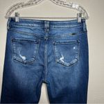 KanCan Morgan High Rise Two Tone Flare Released Raw Hem Denim Jeans Blue Size 29 Photo 11