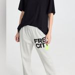 Freecity Logo Cotton Sweatpants in Gray Size M Photo 14