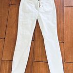 Anthropologie  pilcro high waisted denim leggings white size 27 Photo 11