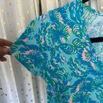 Lilly Pulitzer NWOT Coral Of The Story 100% Pima Cotton Etta Shirt Mini Dress XS Photo 4