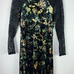 Bebop  Velvet Floral Lace Dress Women M Fairy Grunge Goth Cottagecore‎ Academia Photo 0