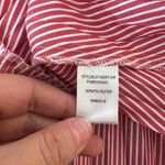 Allison Taylor  woman red and white seersucker skirt size 22 Photo 6