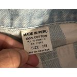 Whooz Blooz Striped Jean Shorts | Size 7/8 | Blue & White | Vintage Style Photo 4