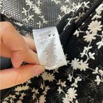 Anthropologie Sachin & Babi Black Mesh Floral
Embroidered Moto Jacket Size XS Photo 8