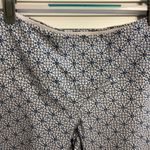 Casablanca by Marrakech Clothing Co Blue & White Mosaic Stretch Capri Size Large Photo 1