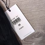 7 For All Mankind black ultra high rise slim kick corduroy jeans size 28 Photo 2